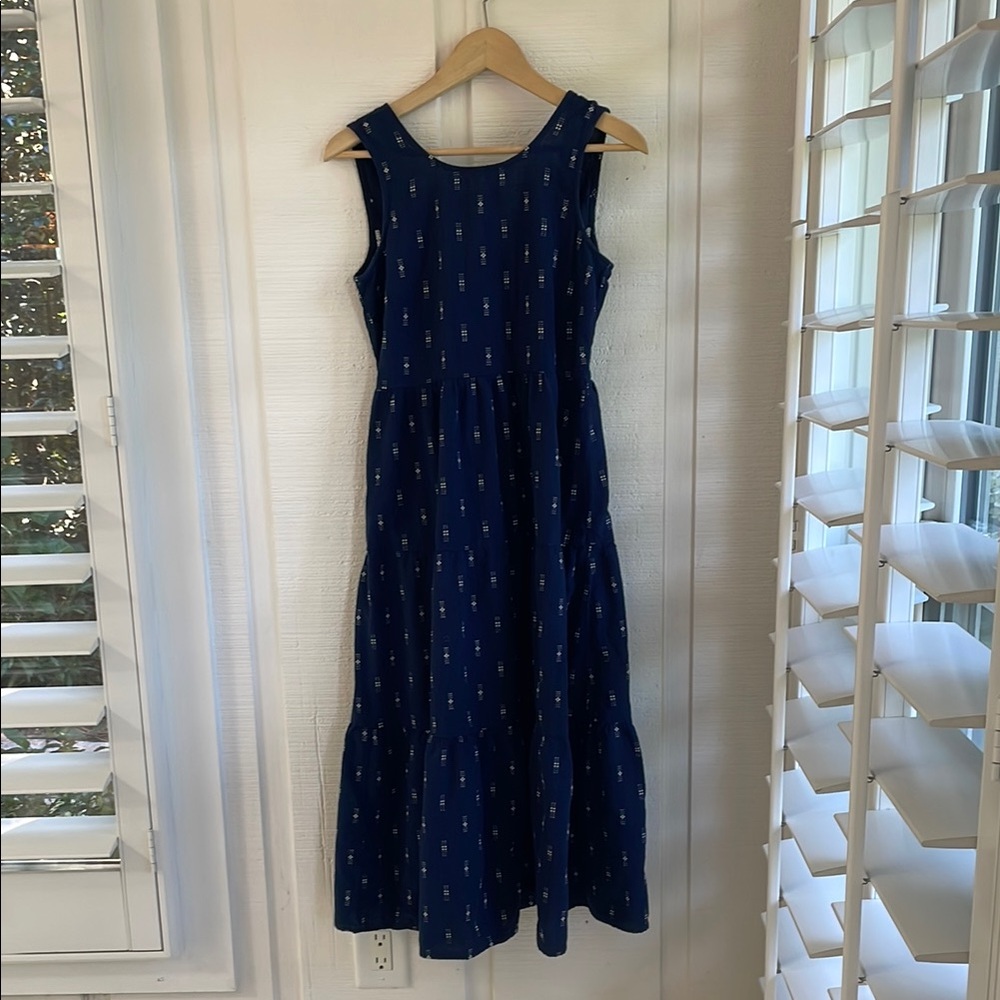 Madewell Blue Sleeveless Sundress